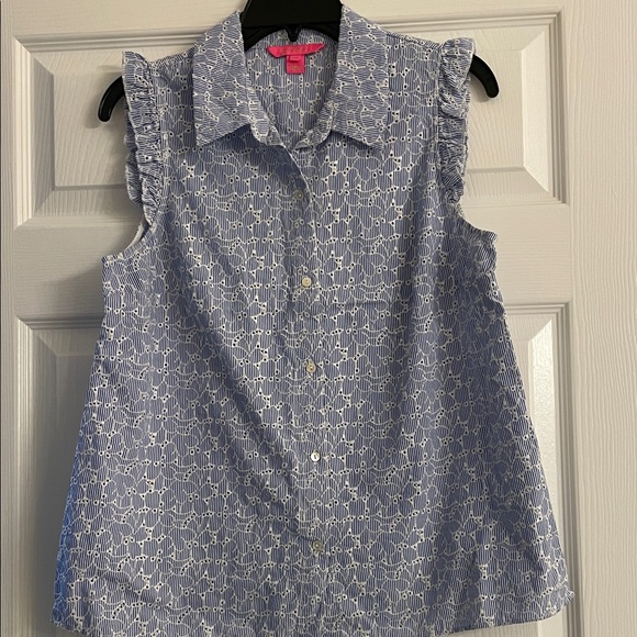Blue Patterned womans Shirt - Picture 1 of 5